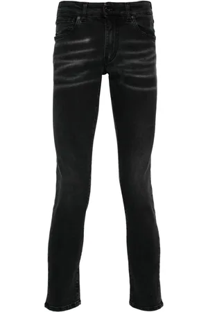 SALVATORE SANTORO Forvaskede skinny-jeans