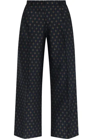 Etro Palazzo-bukser med geometrisk tryk