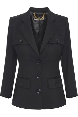 Elisabetta Franchi Enkeltradet blazer i crepe