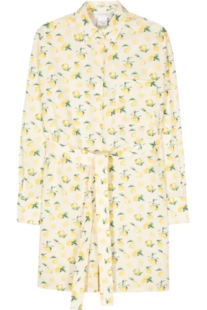 Sportmax Kort kjole med citron-tryk