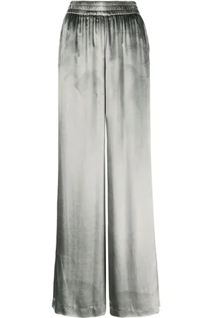 RED Valentino Palazzo-bukser i velour-finish