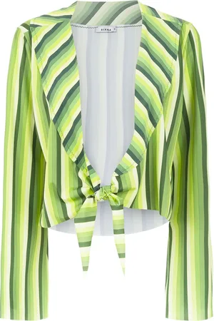 AMIR SLAMA Cropped top med striber