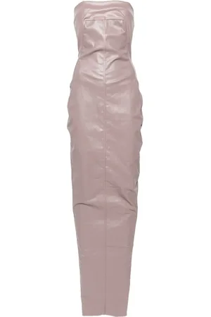 Rick Owens Stropløs bustier-kjole i denim