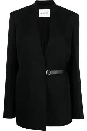 Jil Sander Blazer uden krave med bælte