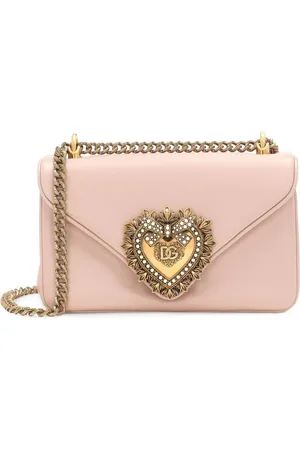 Dolce & Gabbana Mellemstor Devotion crossbody-taske i læder