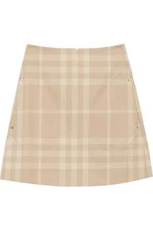 Burberry Nederdel med ternet tryk og A-snit