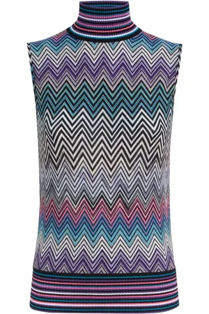 Missoni Strikket top med vævet zigzag