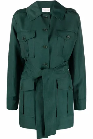 P.A.R.O.S.H. Kort trenchcoat med bælte
