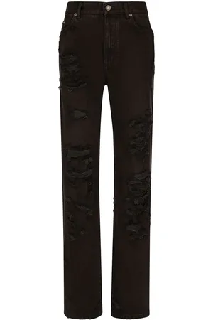 Dolce & Gabbana Jeans med slitageeffekt og svaj