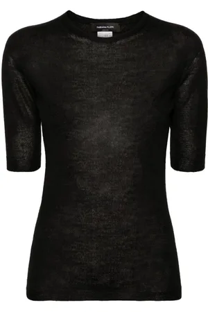 Fabiana Filippi Finstrikket sweater med korte ærmer