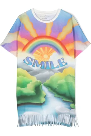 Stella McCartney T-shirt-kjole med illustration-tryk