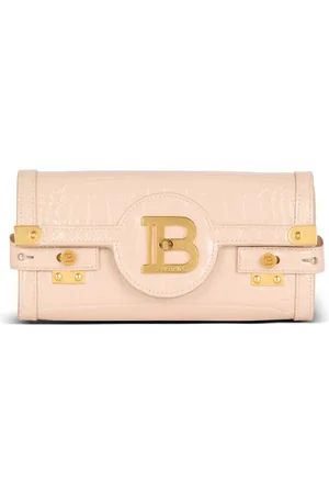 Balmain B-Buzz clutch i læder