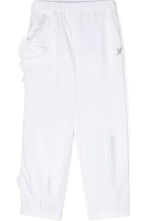 MISS BLUMARINE Bukser med blomstret applikation