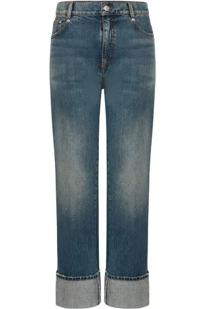 Alexander McQueen Jeans med lige ben og opslag