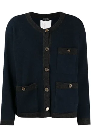 CHANEL Cardigan med CC-knapper fra 1990