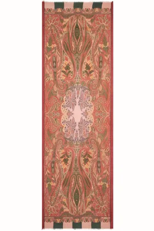 Etro Tørklæde i paisley-jacquard med frynser