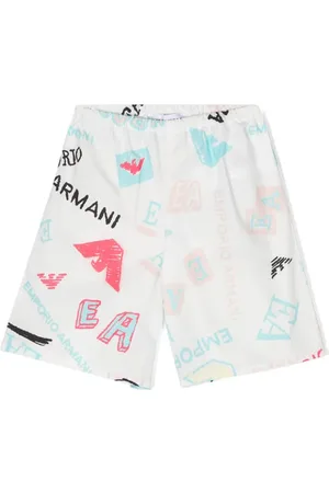Emporio Armani Shorts i poplin med logotryk