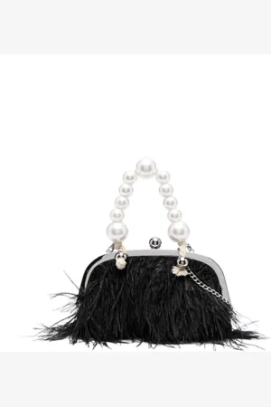 MONNALISA Clutch med fjerdetalje