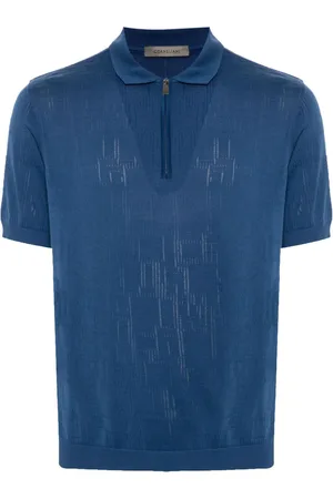 corneliani Polo med jacquard-mønster