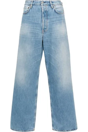 Acne Studios Jeans med brede ben og mellemhøj talje