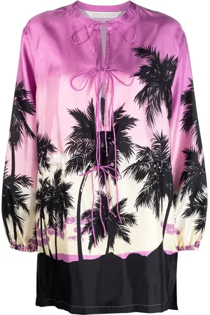 Palm Angels Langærmet top med grafisk tryk