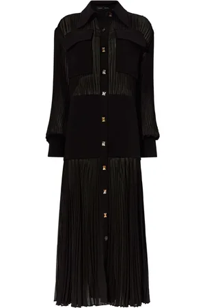 Proenza Schouler Midi plisseret shiftkjole