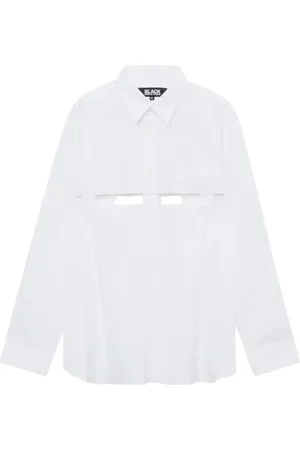 Comme des Garçons Langærmet skjorte med udskæringsdetalje