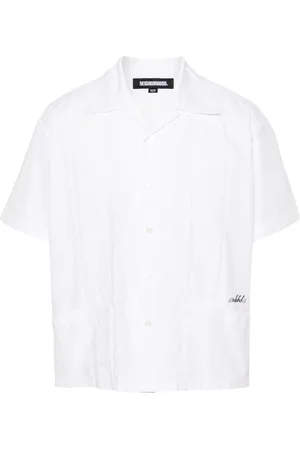 NEIGHBORHOOD Skjorte i poplin med pintuck-detalje