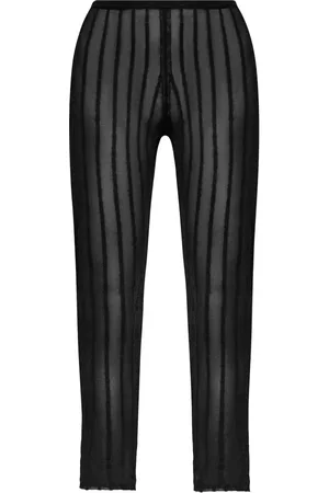 The Attico Stribede semi-gennemsigtige leggings