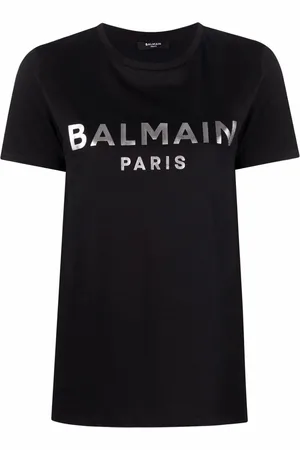 Balmain Kortærmet T-shirt med logotryk