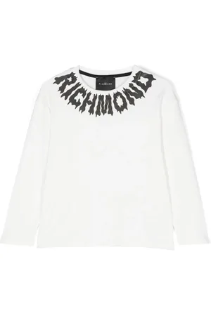 John Richmond T-shirt med logotryk