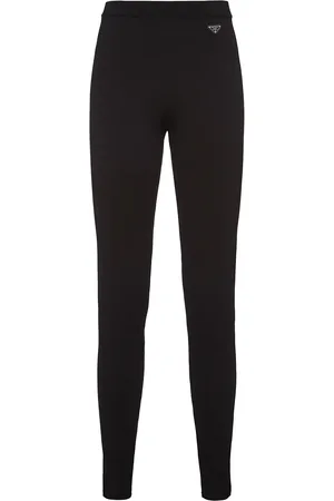 Prada Leggings med trekantet logo