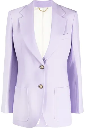 Victoria Beckham Enkeltradet blazer med hakrevers