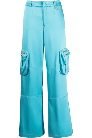 BLUMARINE Butterfly bukser med brede ben