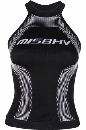 MISBHV Top med logotryk og halterneck
