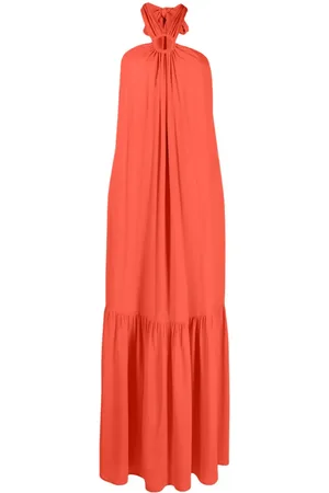 ERIKA CAVALLINI Kjole med halterneck og plisseret detalje