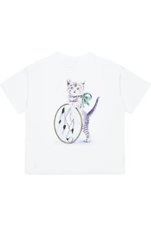 Maison Margiela T-shirt med kattetryk