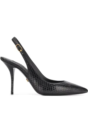 Dolce & Gabbana Slingback-pumps med slangeskindseffekt