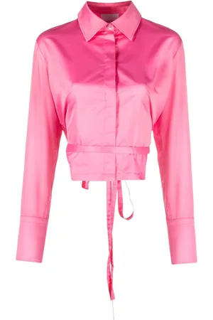 Patou Cropped skjorte med udskæringsdetalje
