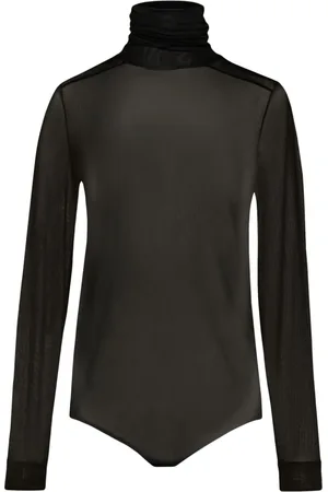Maison Margiela Gennemsigtig bodysuit med syningsdetalje