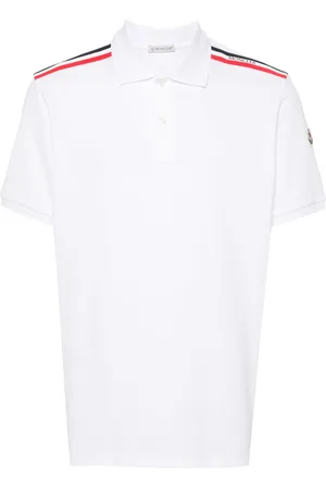 Moncler Polo med RWB-stribe