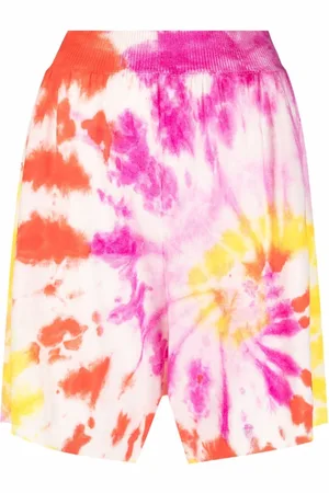 Stella McCartney Shorts i bomuld med batiktryk