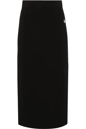Dolce & Gabbana Midi-nederdel med logoplade