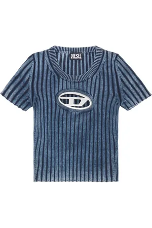 Diesel Kortærmet T-shirt med logoplade