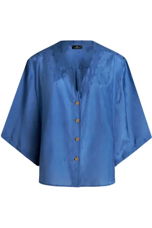 Etro Skjorte med jacquard-logo