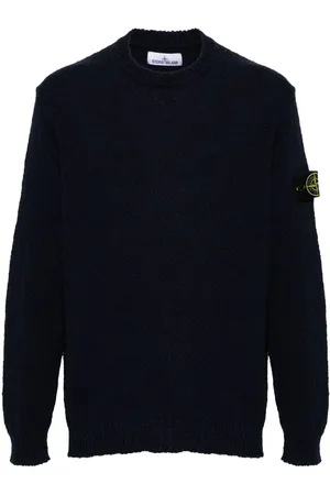 Stone Island Strikket trøje med kompasmærke