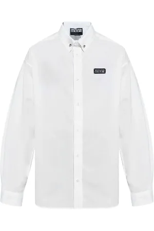 VERSACE T-shirt med logo-applikation