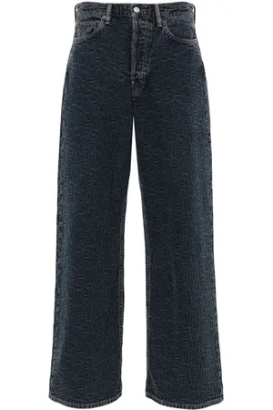 Acne Studios Jeans med lige ben og monogram-jacquard