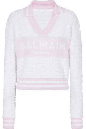 Balmain Polo i jacquard med PB-monogram