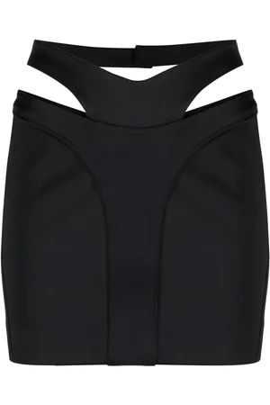 MUGLER Mini nederdel med udskæringsdetalje